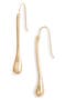 Elongated Teardrop Linear Earrings