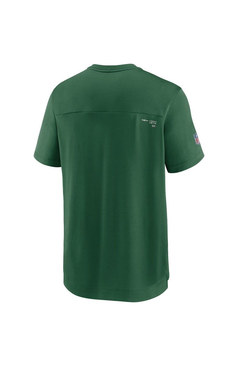 Nike Men's Nike Green New York Jets Sideline Coaches Performance V-Neck T-Shirt, Alternate, color, 
