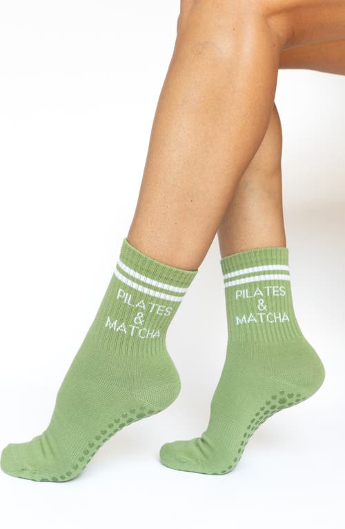 Pilates University 1883 Assorted 2-pack Classic Nonslip Grip Crew Socks