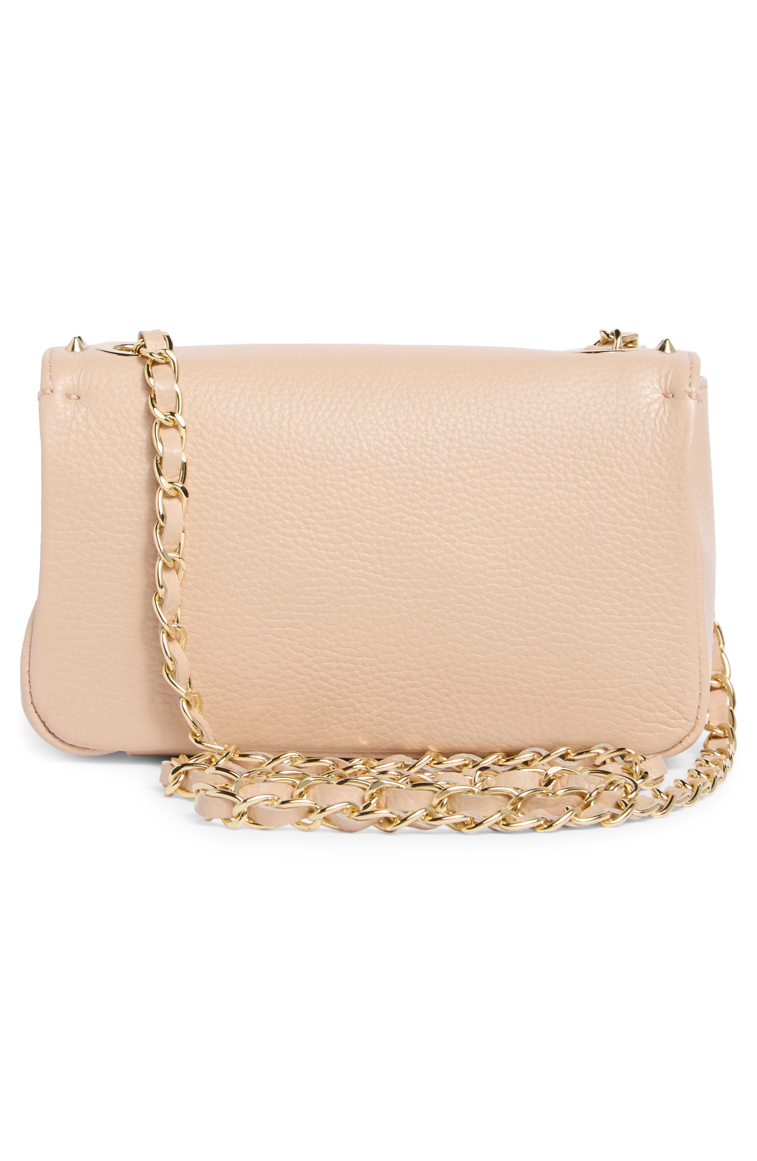 VALENTINO BY MARIO VALENTINO Poisson Preciosa Leather Crossbody Bag, Alternate, color, Rose