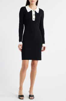 Julia Jordan Long Sleeve Polo Dress