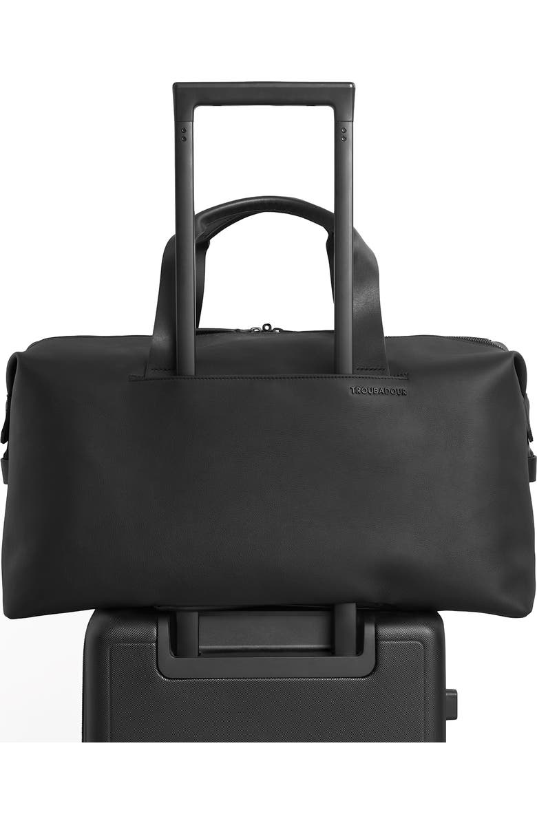 Troubadour Generation Leather Duffle, Alternate, color, Black
