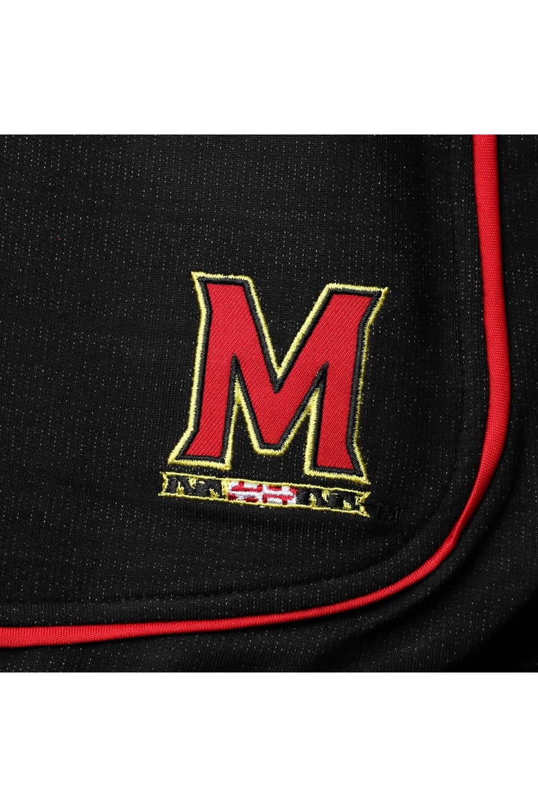 Women's Colosseum Heathered Black Maryland Terrapins Lil Sebastian Shorts, Alternate, color, Heather Black