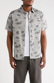 Union Yolo Medallion Print Short Sleeve Relaxed Fit Shirt