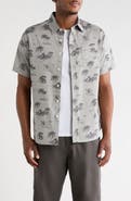 Union Yolo Medallion Print Short Sleeve Relaxed Fit Shirt