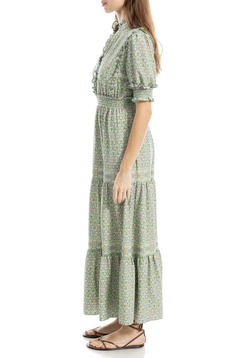 MAX STUDIO Floral Long Sleeve Maxi Dress