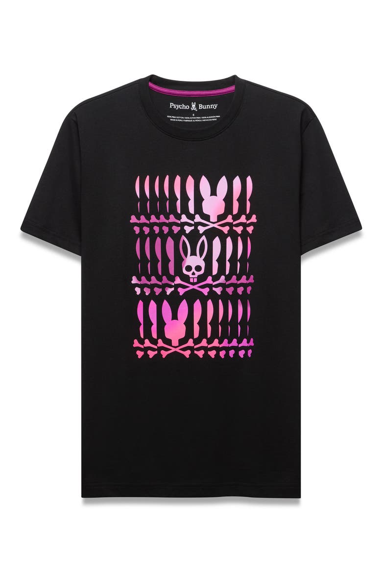 Lewis Pima Cotton Graphic T-Shirt, Alternate, color, BLACK