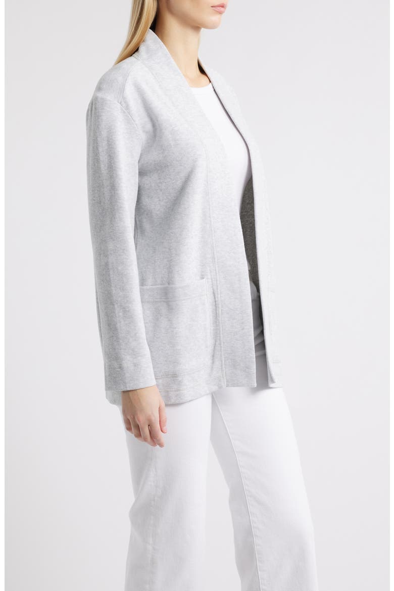 Aruba Open Front Cardigan, Alternate, color, SUMMER GREY HTHR