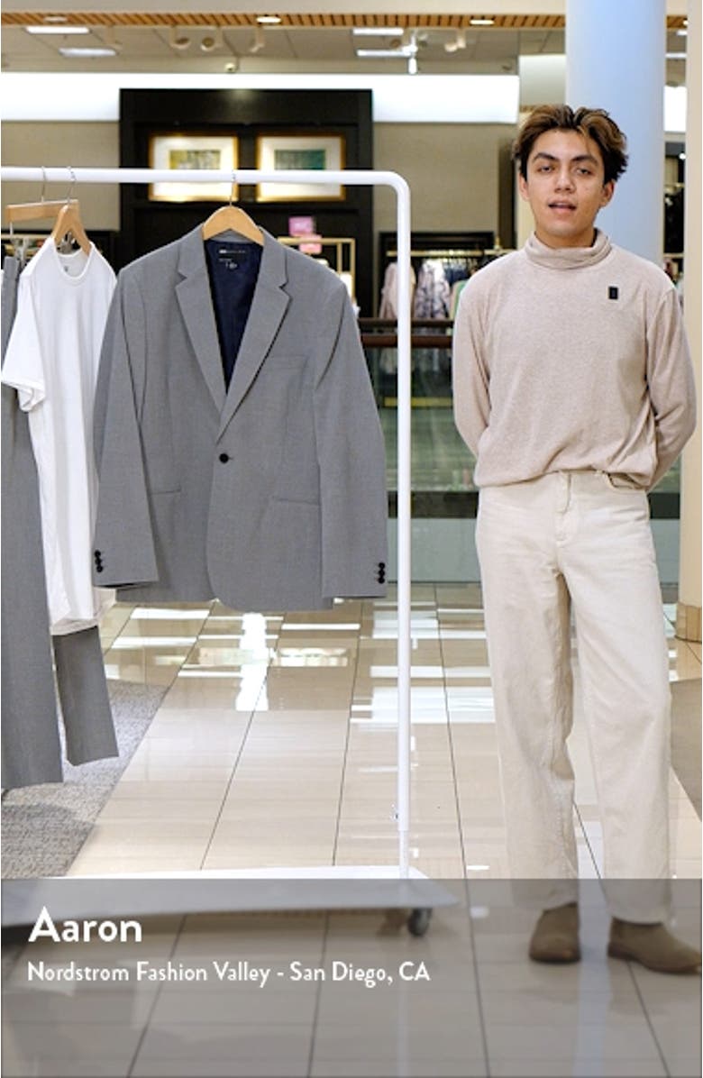 Slim Fit Heathered Suit Jacket, sales video thumbnail