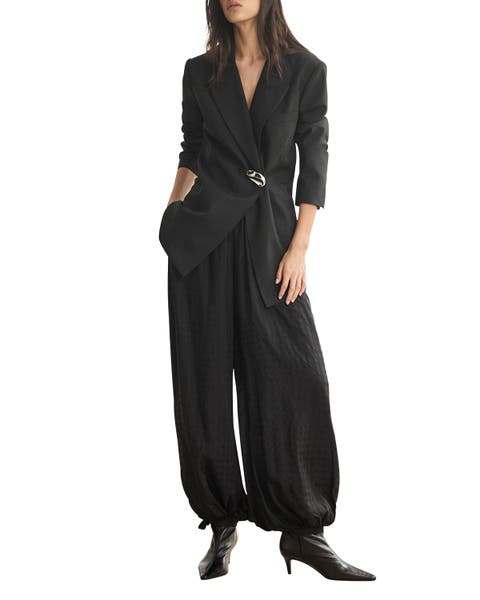Checked Soft Balloon Trousers