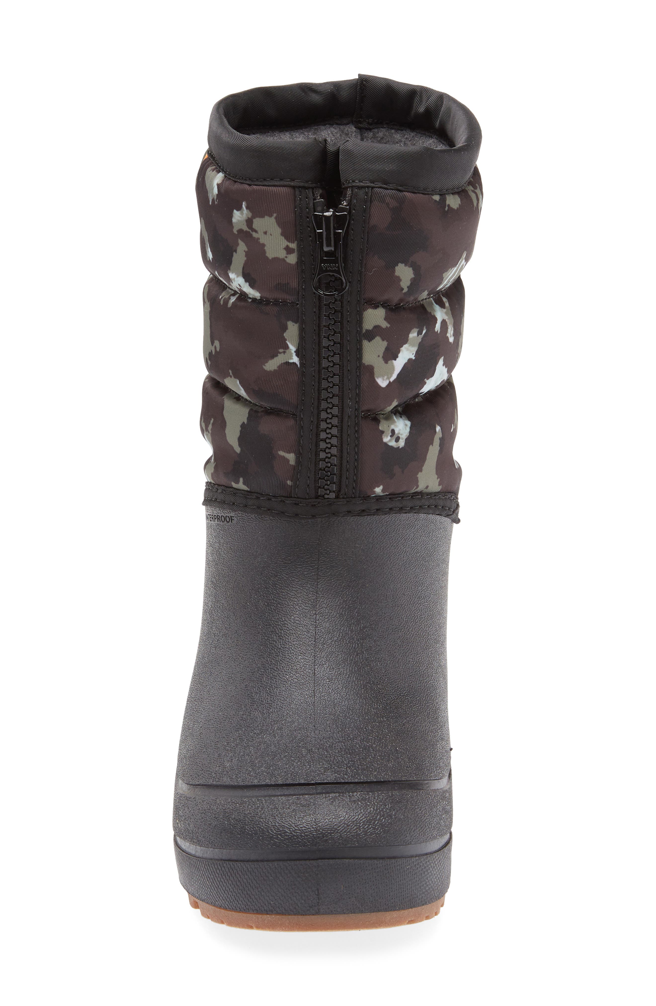 Bogs Snow Shell Waterproof Camo Boot, Alternate, color, Black Multi