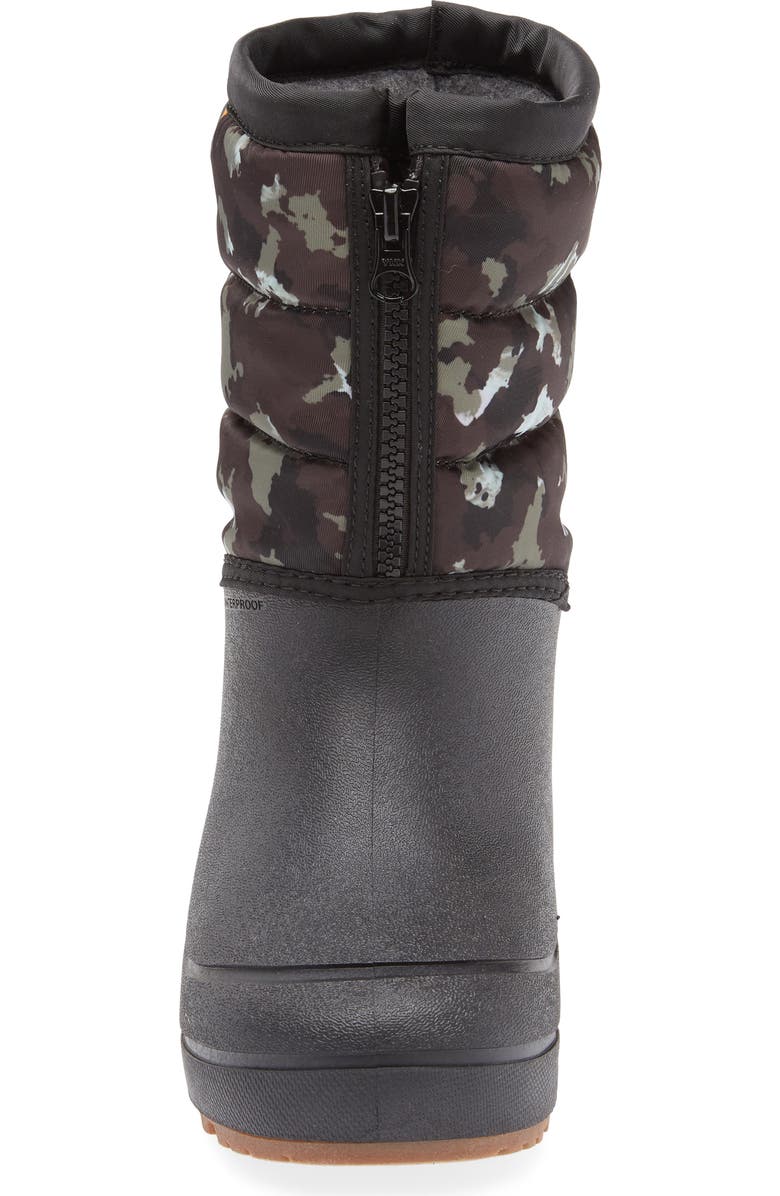 Bogs Snow Shell Waterproof Camo Boot, Alternate, color, Black Multi