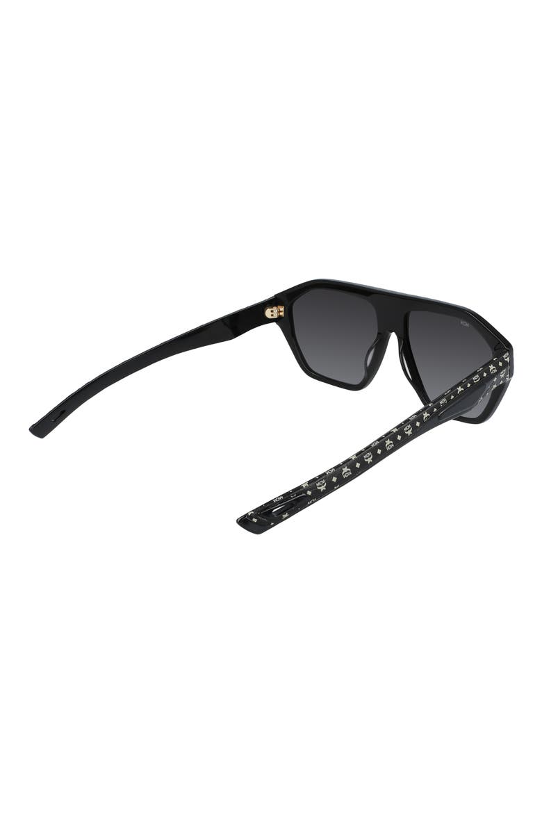 57mm Sport Navigator Sunglasses, Alternate, color, BLACK/ BLACK VISETOS