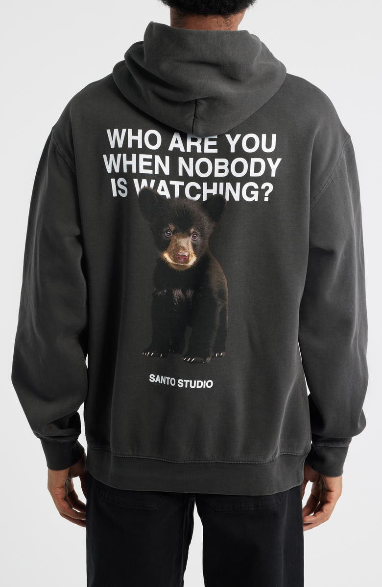 SANTO STUDIO Watching Graphic Hoodie, Alternate, color, 