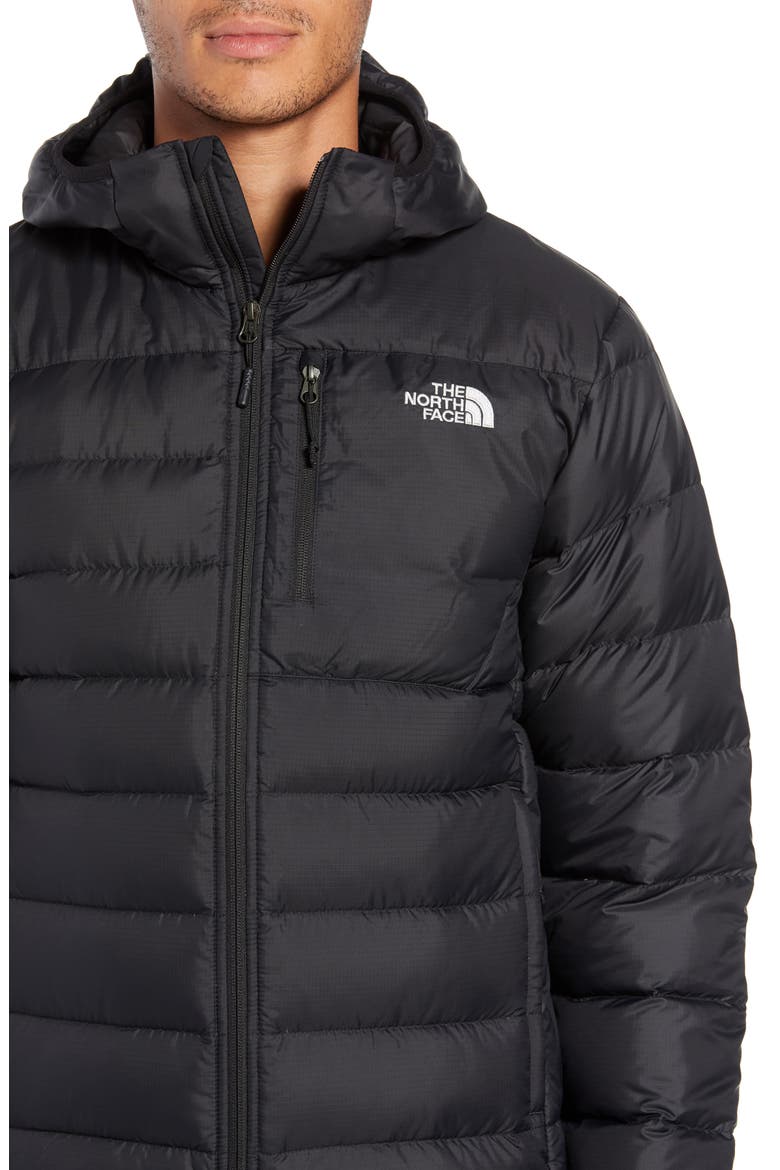 Aconcagua Down Hooded Jacket, Alternate, color, TNF BLACK