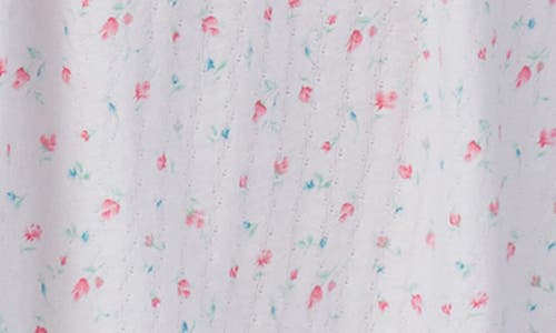 Shop Eileen West Waltz Floral Cap Sleeve Cotton Nightgown In Rose Bud Print