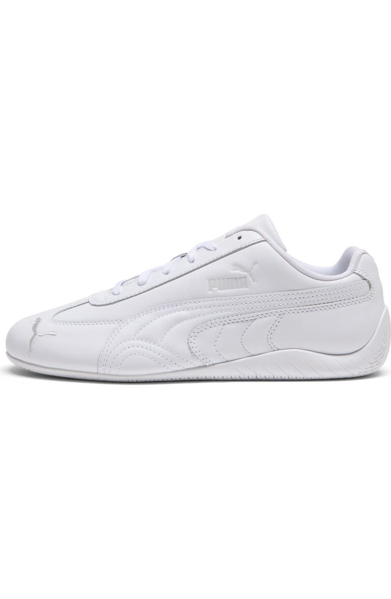 PUMA Speedcat Full Leather Sneaker, Alternate, color, Puma White/ Feather Gray