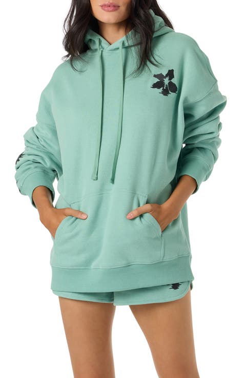 Tropic Melt Oversize Cotton Blend Hoodie