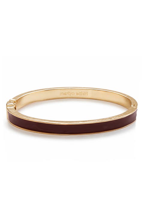 Enamel Hinge Bracelet