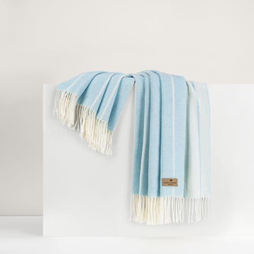 Lands Downunder Fiji Stripe Throw In Blue