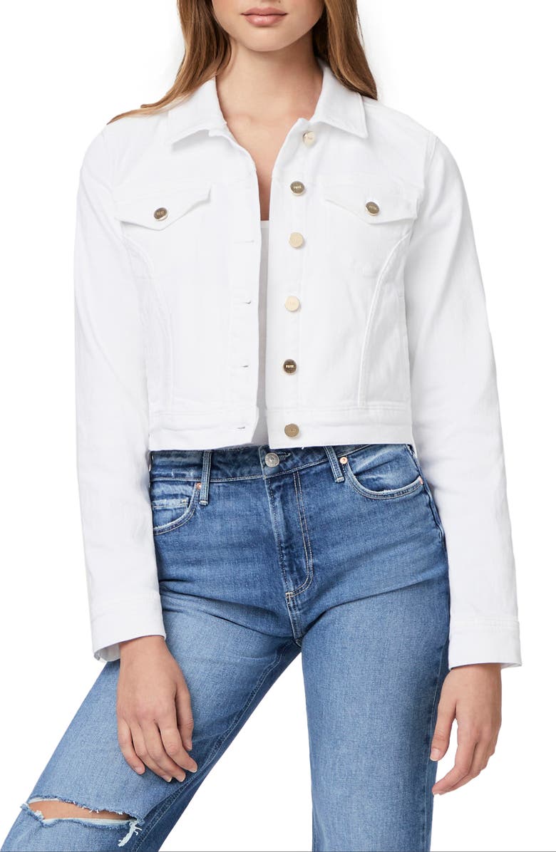 PAIGE Vivienne Crop Denim Jacket, Main, color, 