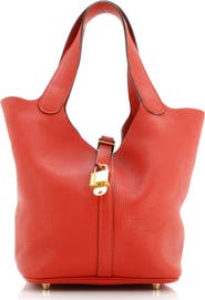 Pre-Owned Hermes Picotin Lock Bag Clemence MM