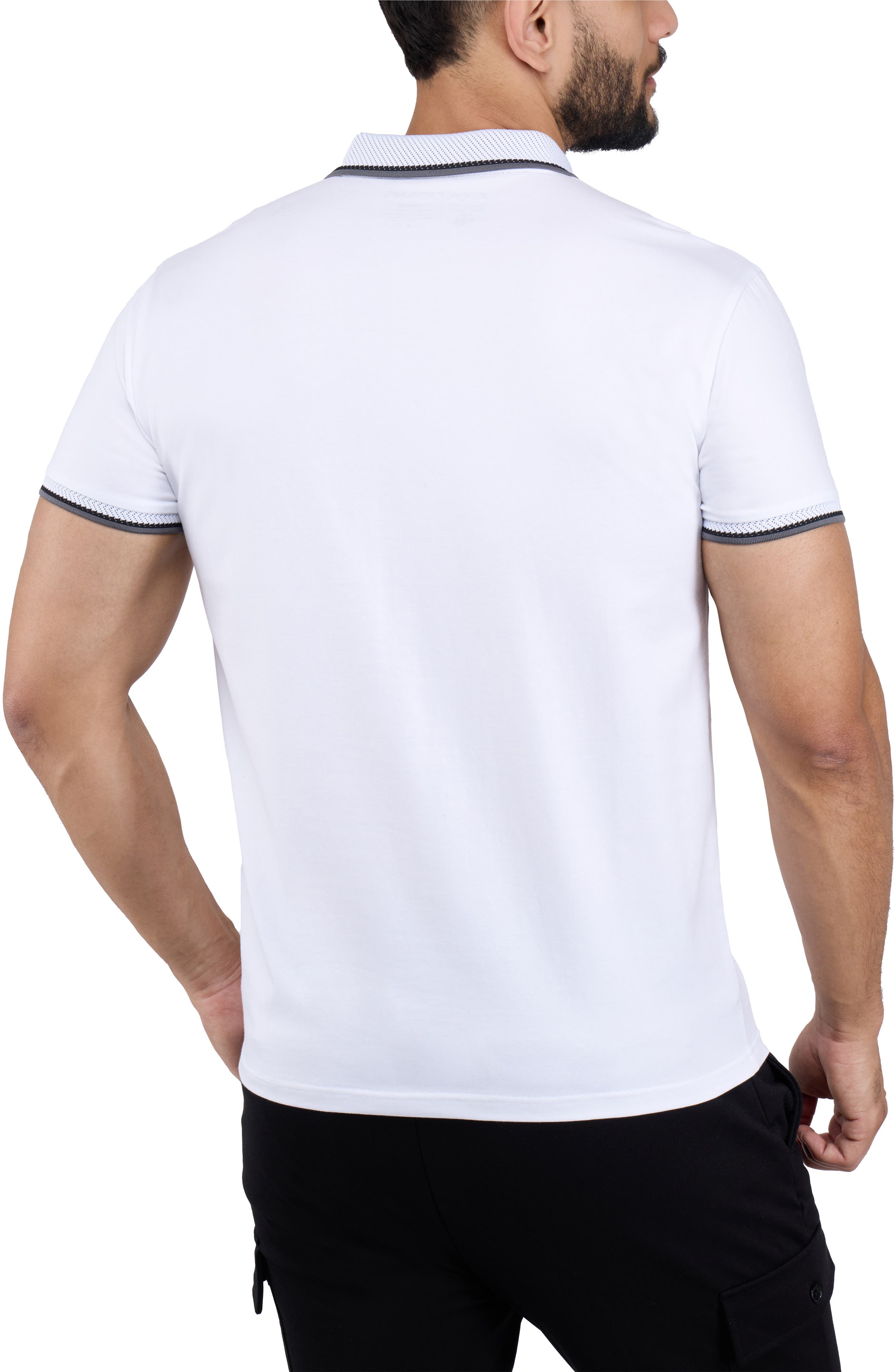 Texture Cotton Knit Polo - image 2