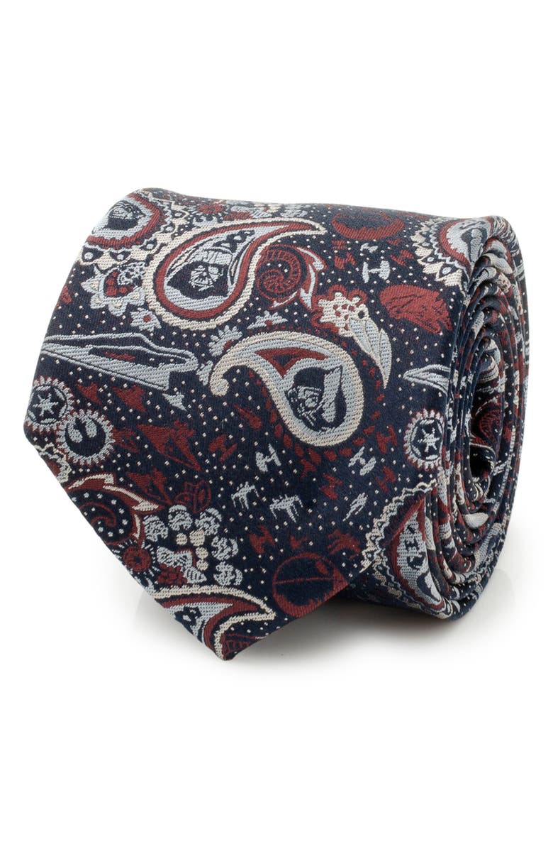 Cufflinks, Inc. Star Wars<sup>™</sup> Darth Vader Navy Paisley Silk Tie, Alternate, color, Navy