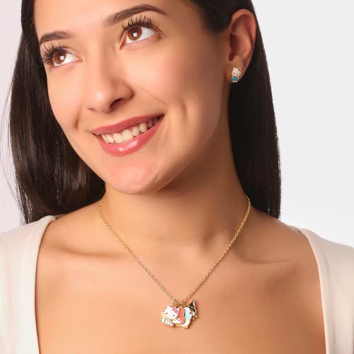 Hello Kitty & Friends Charm Set Diy With Necklace Chain In Gold