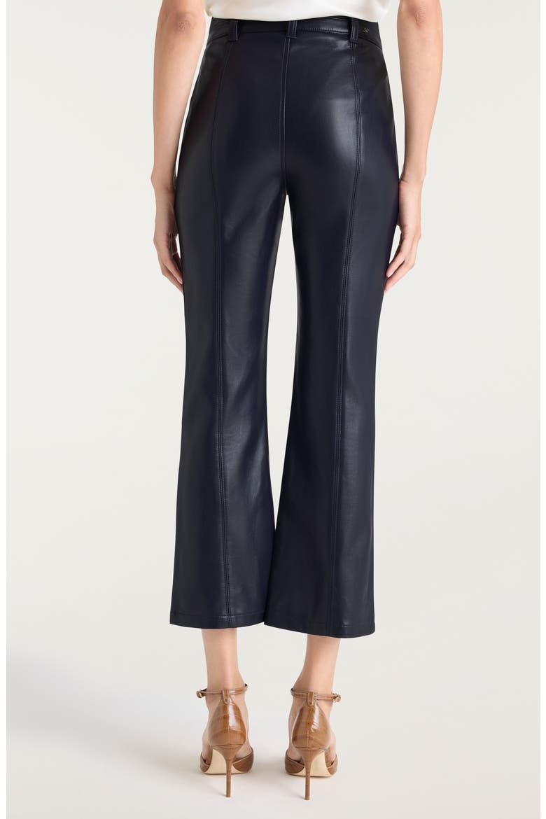 Dorothea Faux Leather Pants, Alternate, color, NAVY