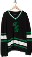 RtA Joshua V-Neck Cotton Blend Sweater