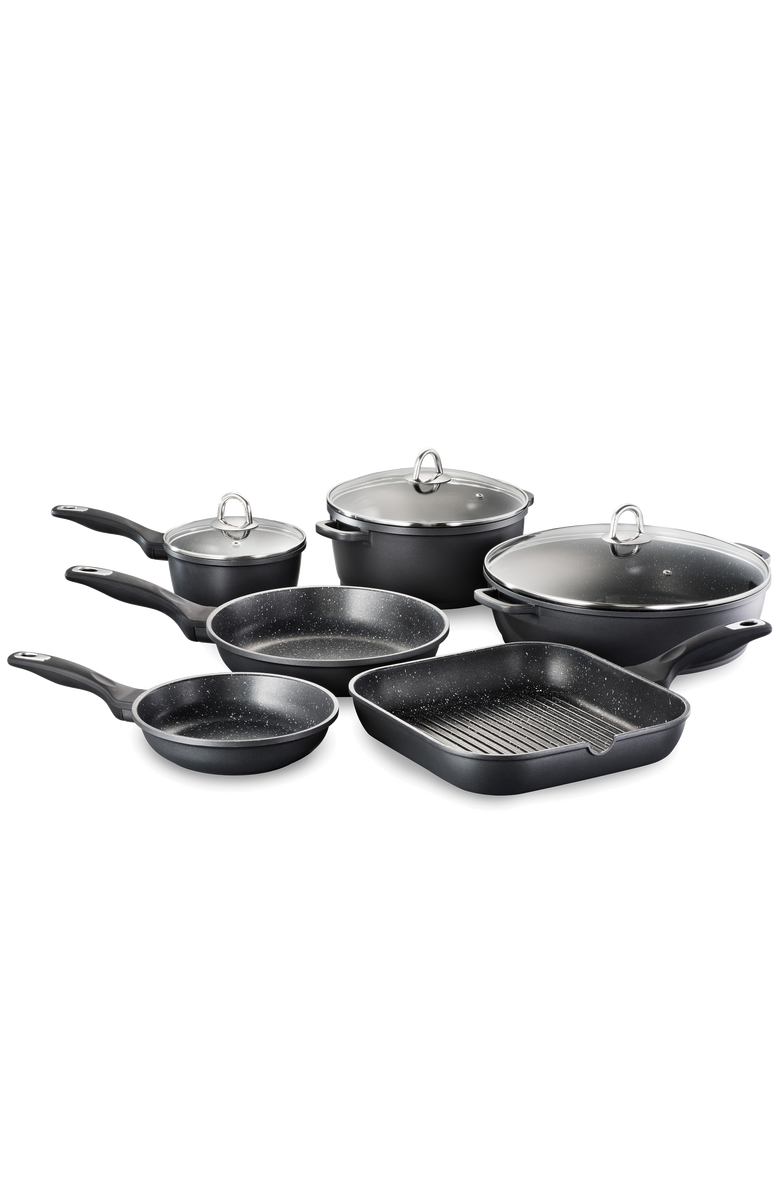 Cuisine::pro<sup>®</sup> GRANITE sauté Pan with Lid 6.3 Qt., Alternate, color, Black