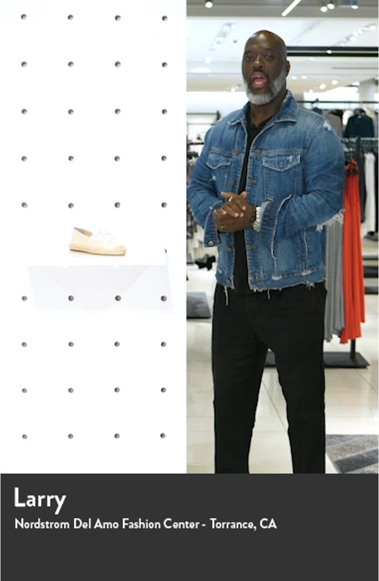 Poppy Logo Espadrille Flat, sales video thumbnail