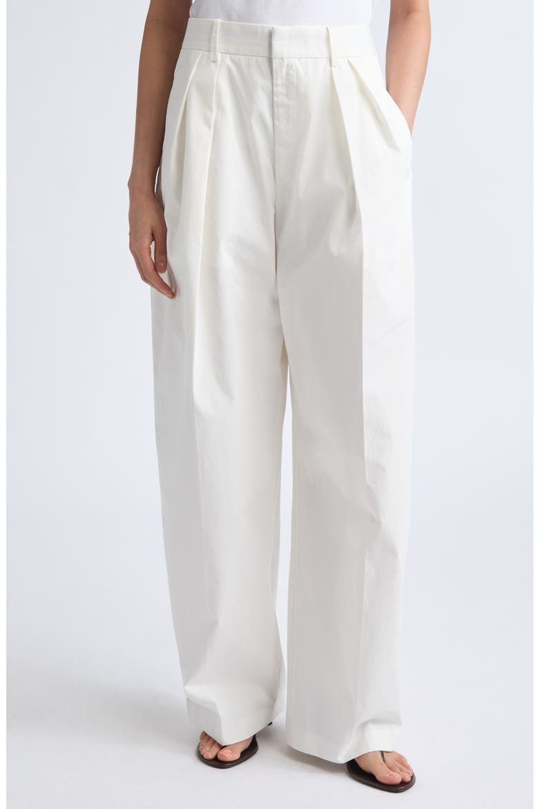 Joel Pleated Trousers, Main, color, IVORY
