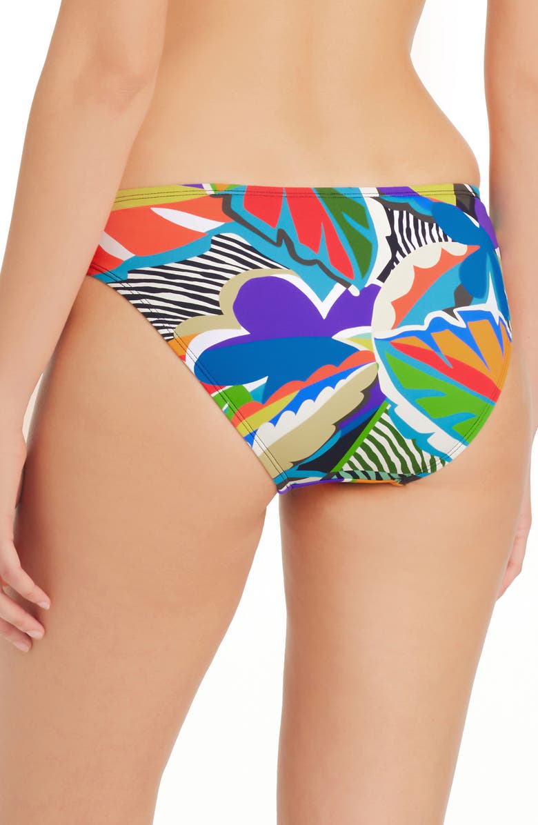 BLEU by Rod Beattie The Mix Basic Hipster Bikini Bottoms, Alternate, color, Black Multi
