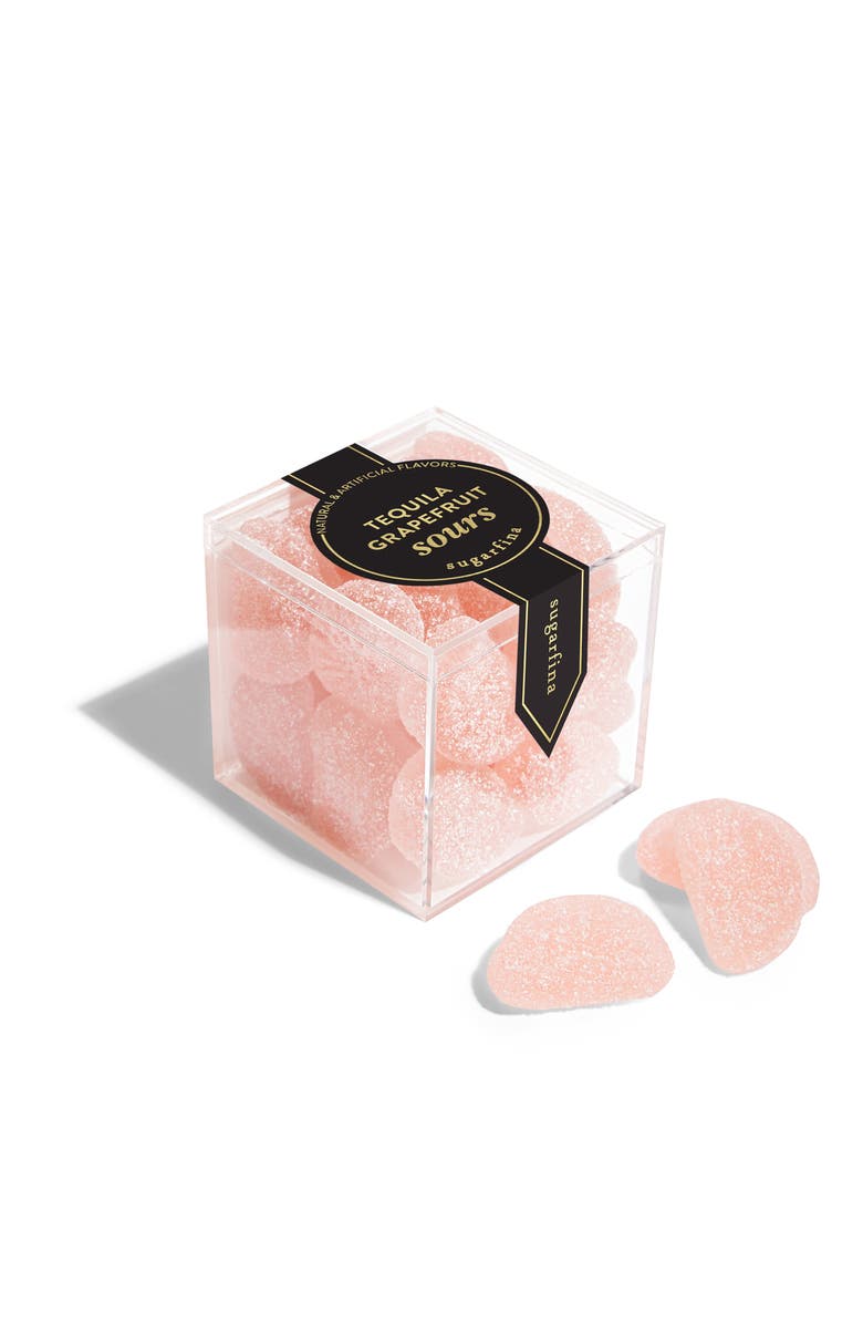 sugarfina Tequila Grapefruit Sours Set of 3 Candy Cubes, Alternate, color, Multi