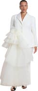 ELOQUII Dramatic Tiered Tulle Blazer