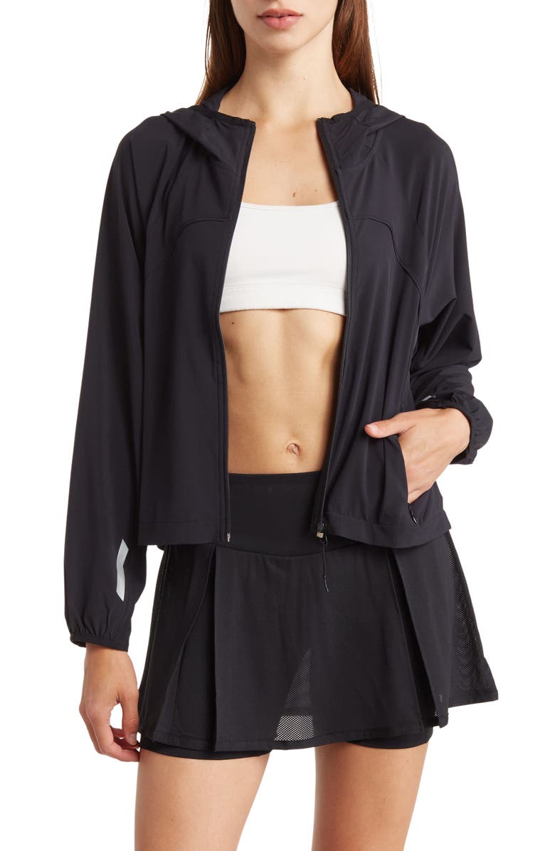 Z by Zella Interval Run Reflective Jacket, Main, color, 