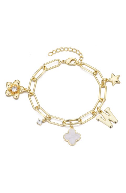 Initial Charm Bracelet