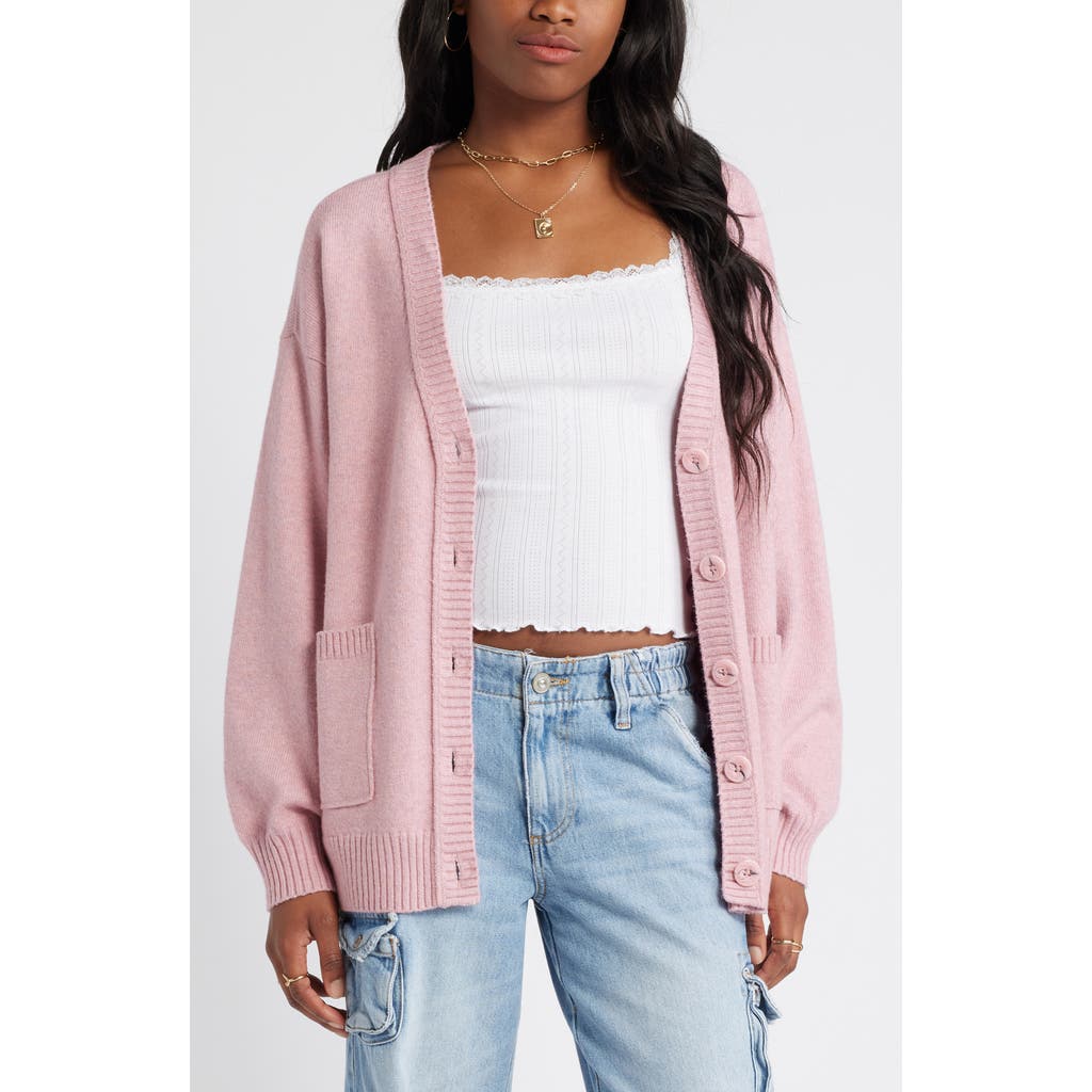 Bp. Oversize Front Pocket Cotton Blend Cardigan