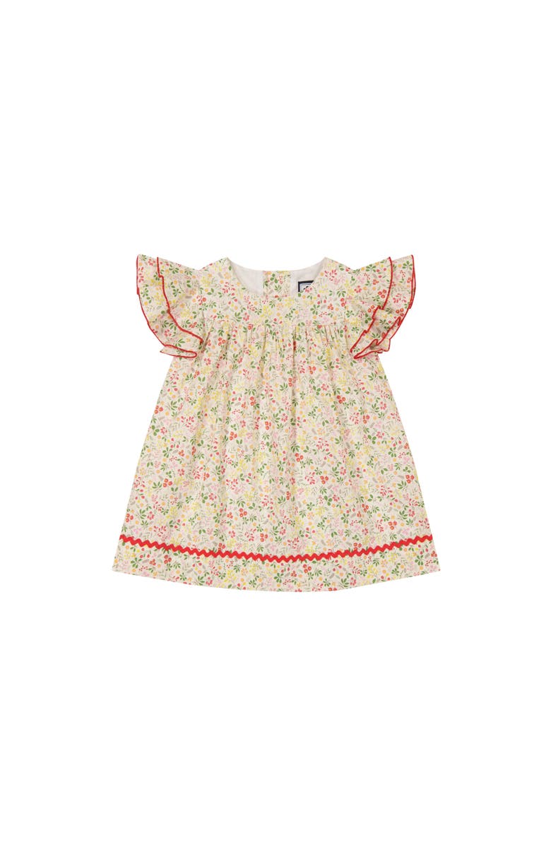 Busy Bees Maeve Ruffle Sleeve Baby Dress, Main, color, 