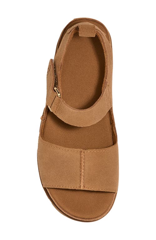 Ugg(r) Goldenstar Platform Sandal In Chestnut