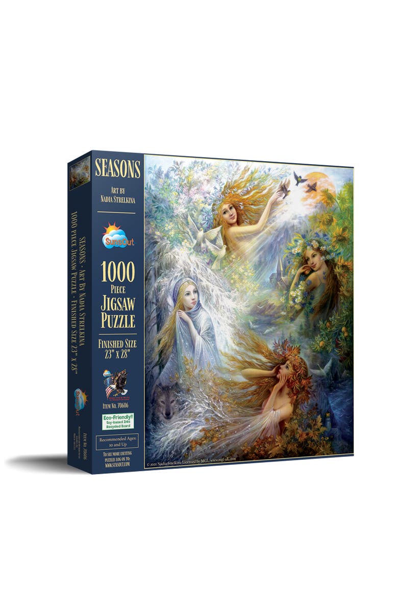 Sunsout Seasons 1000 piece Jigsaw Puzzle for Adults, Main, color, Multicolor