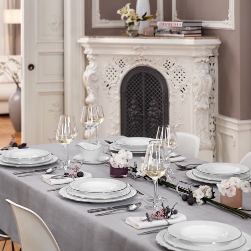 Villeroy & Boch Anmut Platinum No.1 5-piece Place Setting In White