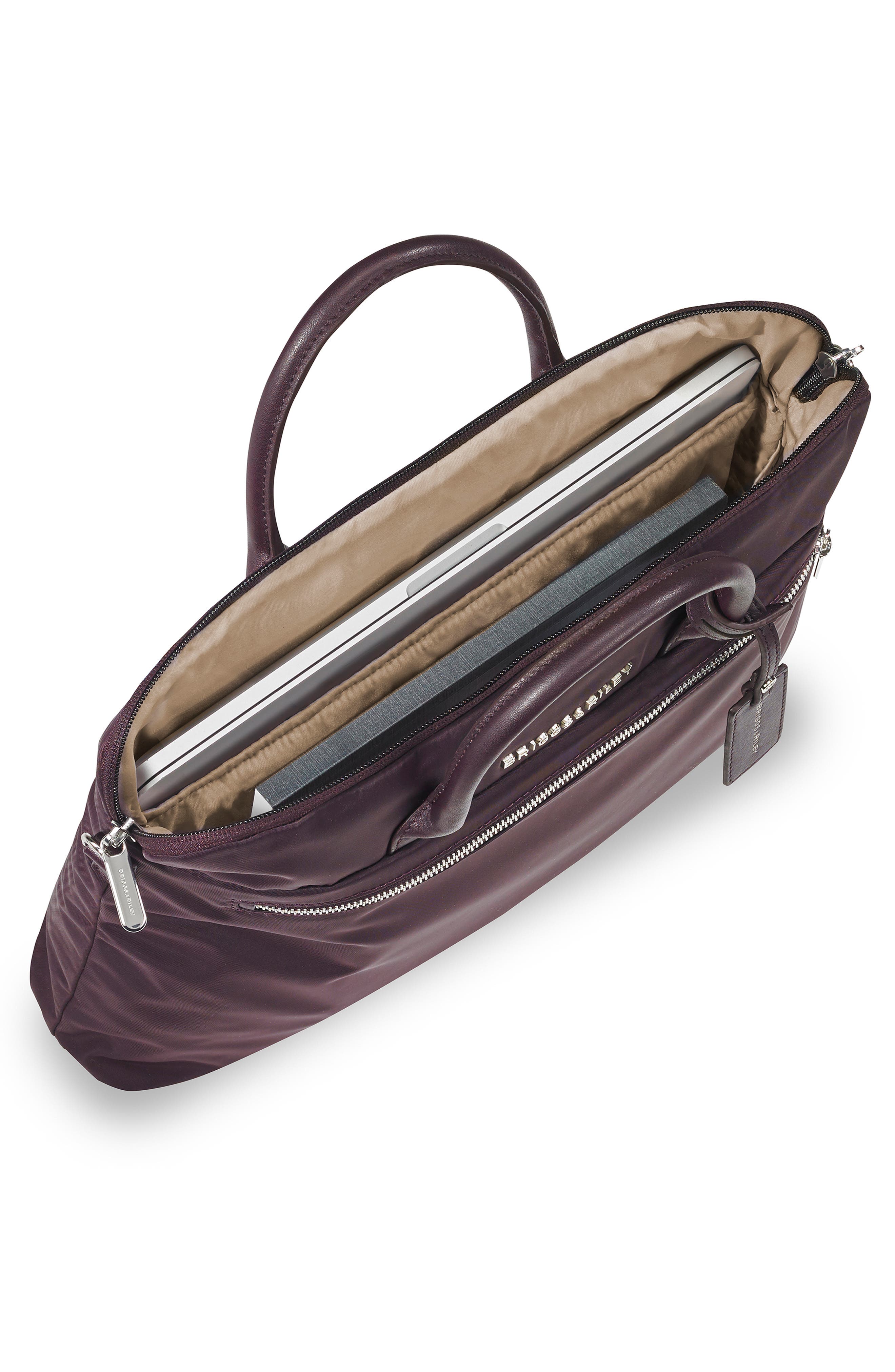 Slim Business Briefcase, Alternate, color, PLUM