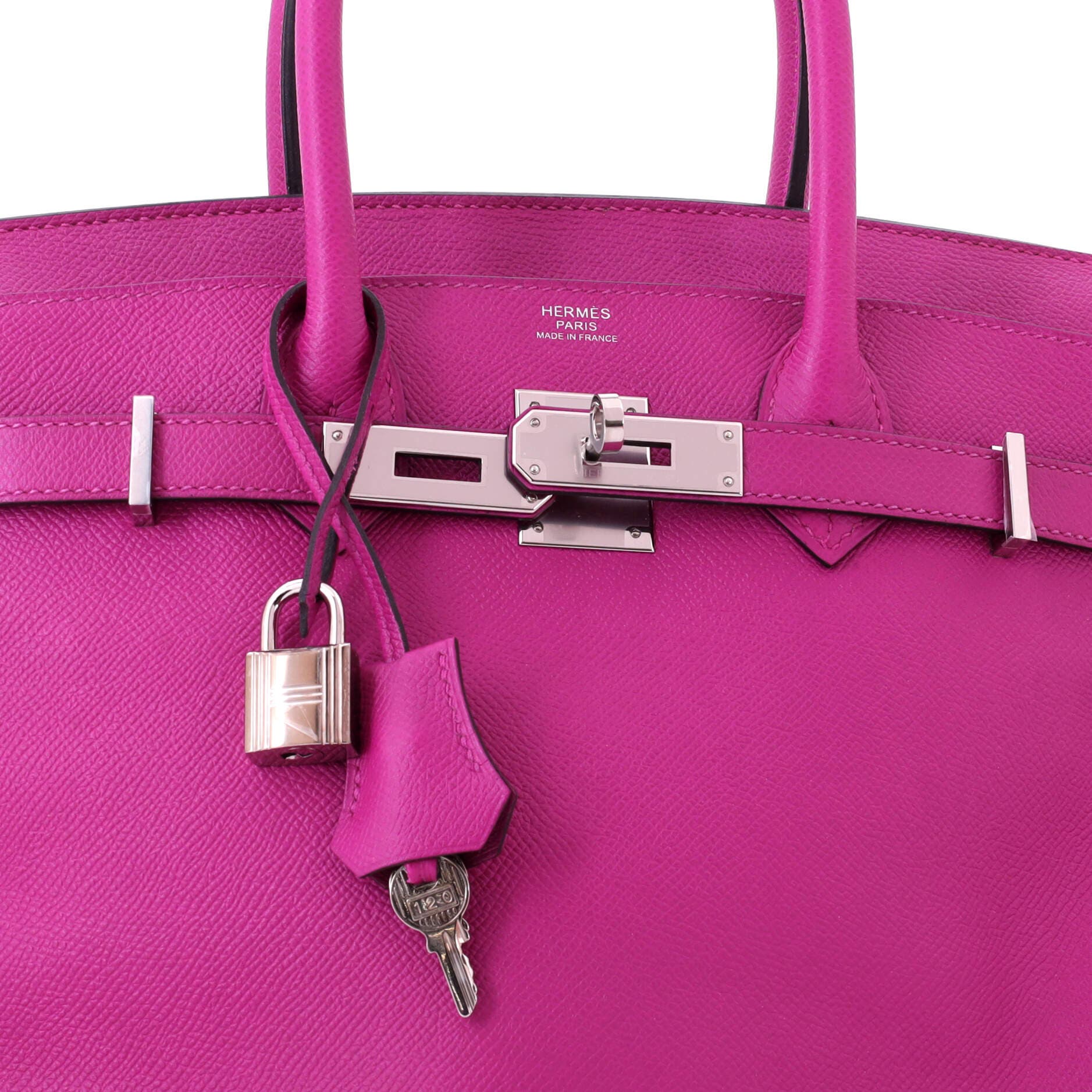Pre-Owned Hermes Birkin Handbag Pink Epsom with Palladium Hardware 30, Alternate, color, Rose Pourpre