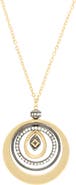 OLIVIA WELLES Amberly Crystal Pendant Necklace