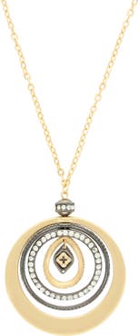 OLIVIA WELLES Amberly Crystal Pendant Necklace