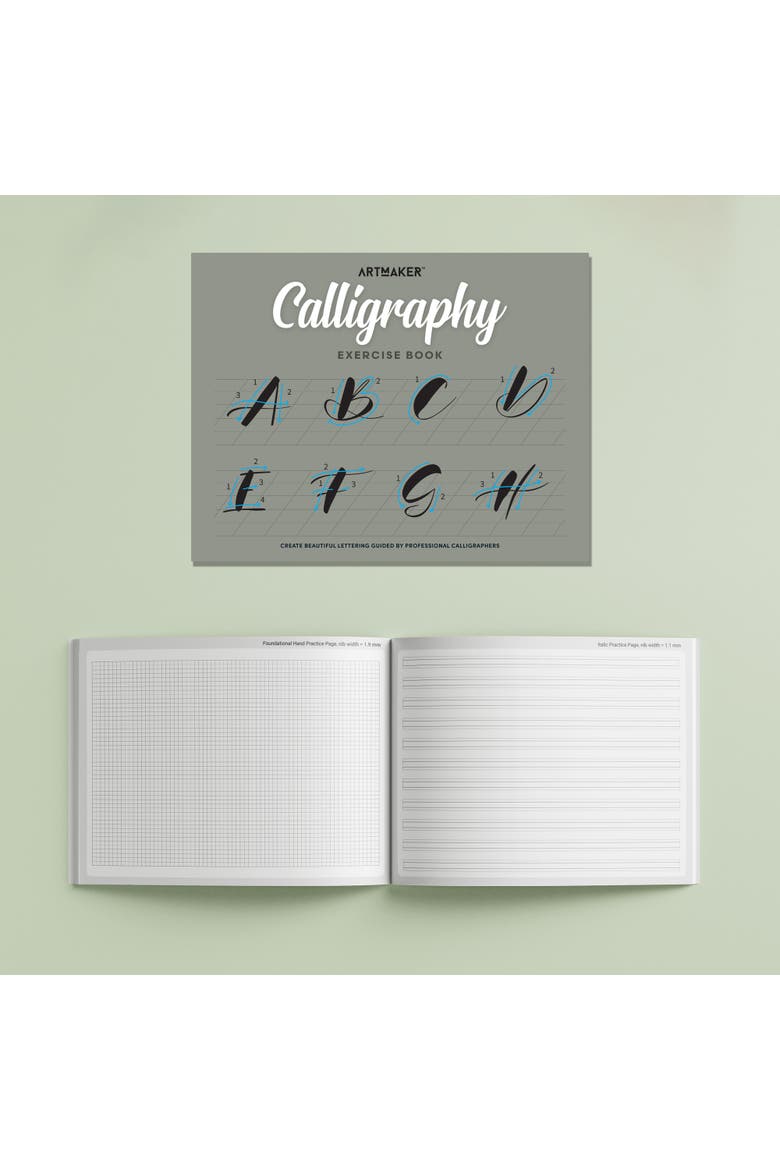 Calligraphy, Complete Starter Kit, Pocket Studio, Instruction Book, Alternate, color, Multicolored