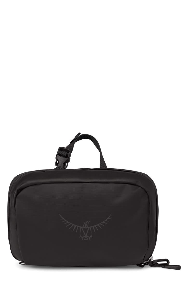 Transporter Water Resistant Toiletry Kit, Main, color, RAVEN BLACK/BLACK